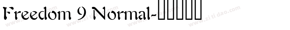 Freedom 9 Normal字体转换